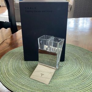 Tesla Sipping Glasses w/ Stand and Original Box